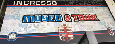 o museu do Inter e do Milan no estádio San Siro