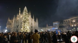 Réveillon na praça Duomo em Milão