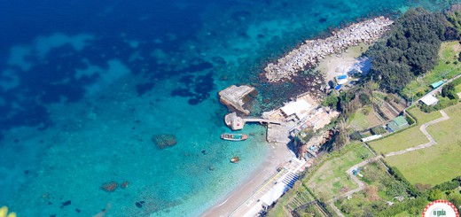 Capri a praia bagni di tiberio
