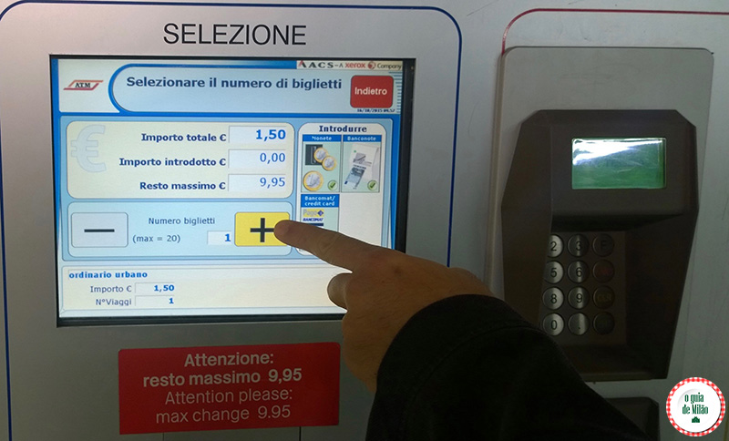 Passo a passo de como comprar o bilhete para o metrô em Milão