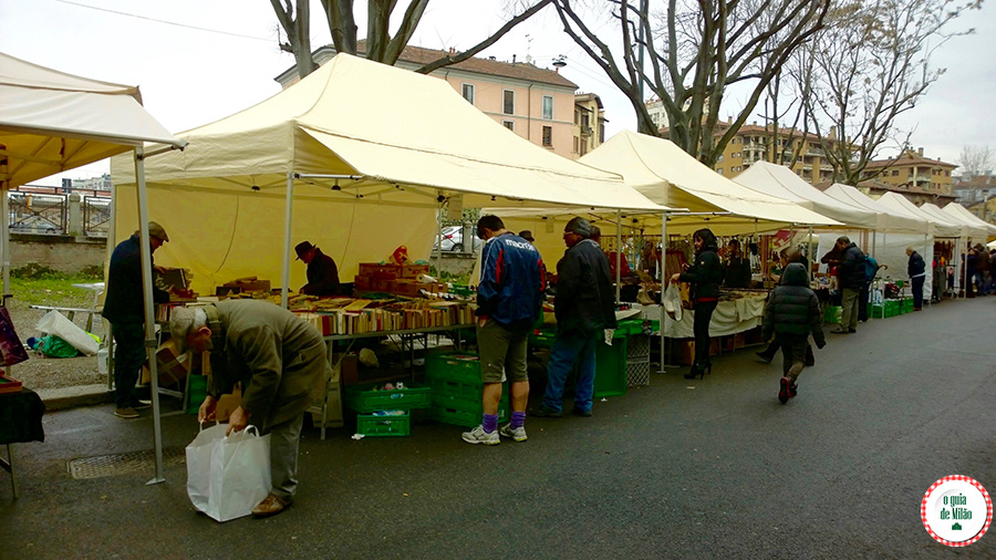 Feira de antiguidades em Milão