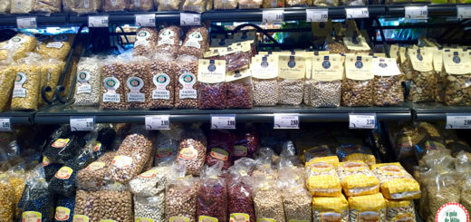 Produtos típicos dos supermercados italianos em Milão